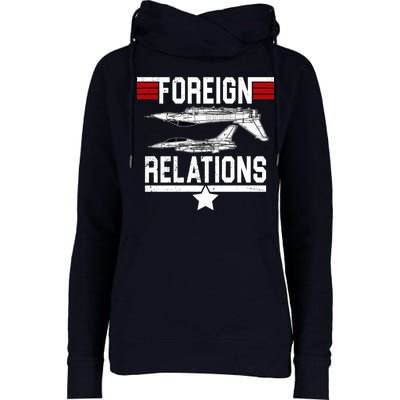 Foreign Relations Womens Funnel Neck Pullover Hood