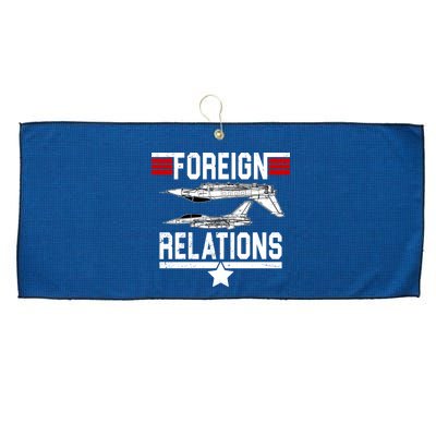 Foreign Relations Large Microfiber Waffle Golf Towel