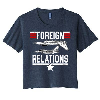 Foreign Relations Women's Crop Top Tee