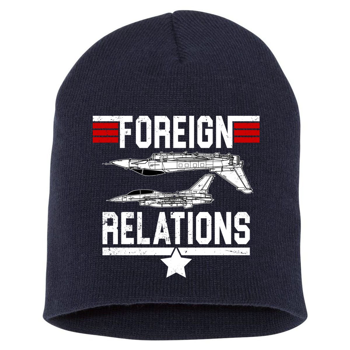 Foreign Relations Short Acrylic Beanie