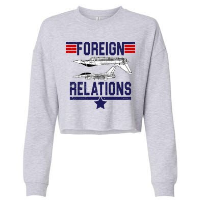 Foreign Relations Cropped Pullover Crew