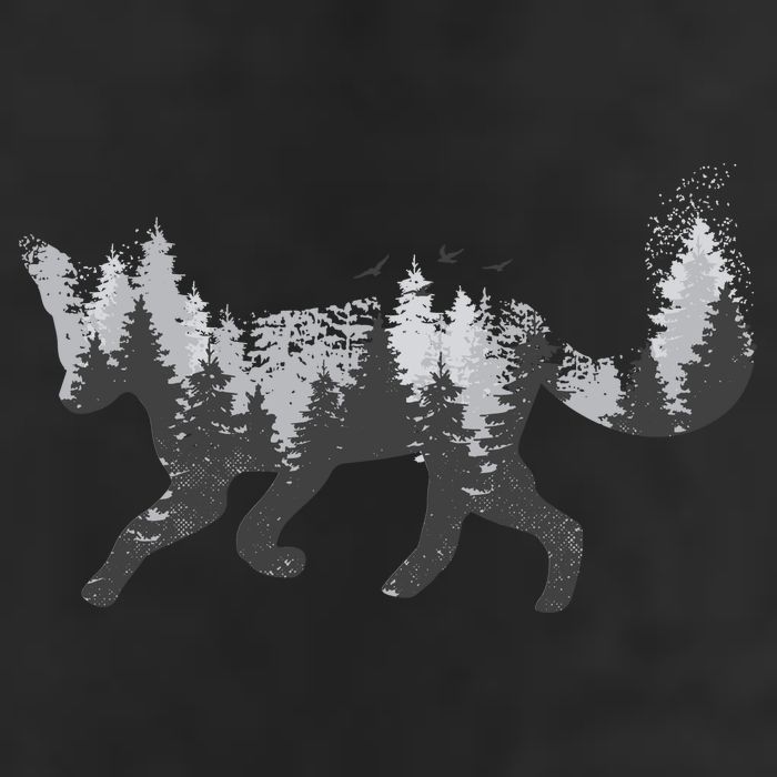 Forest Fox Animal Garment-Dyed Heavyweight T-Shirt