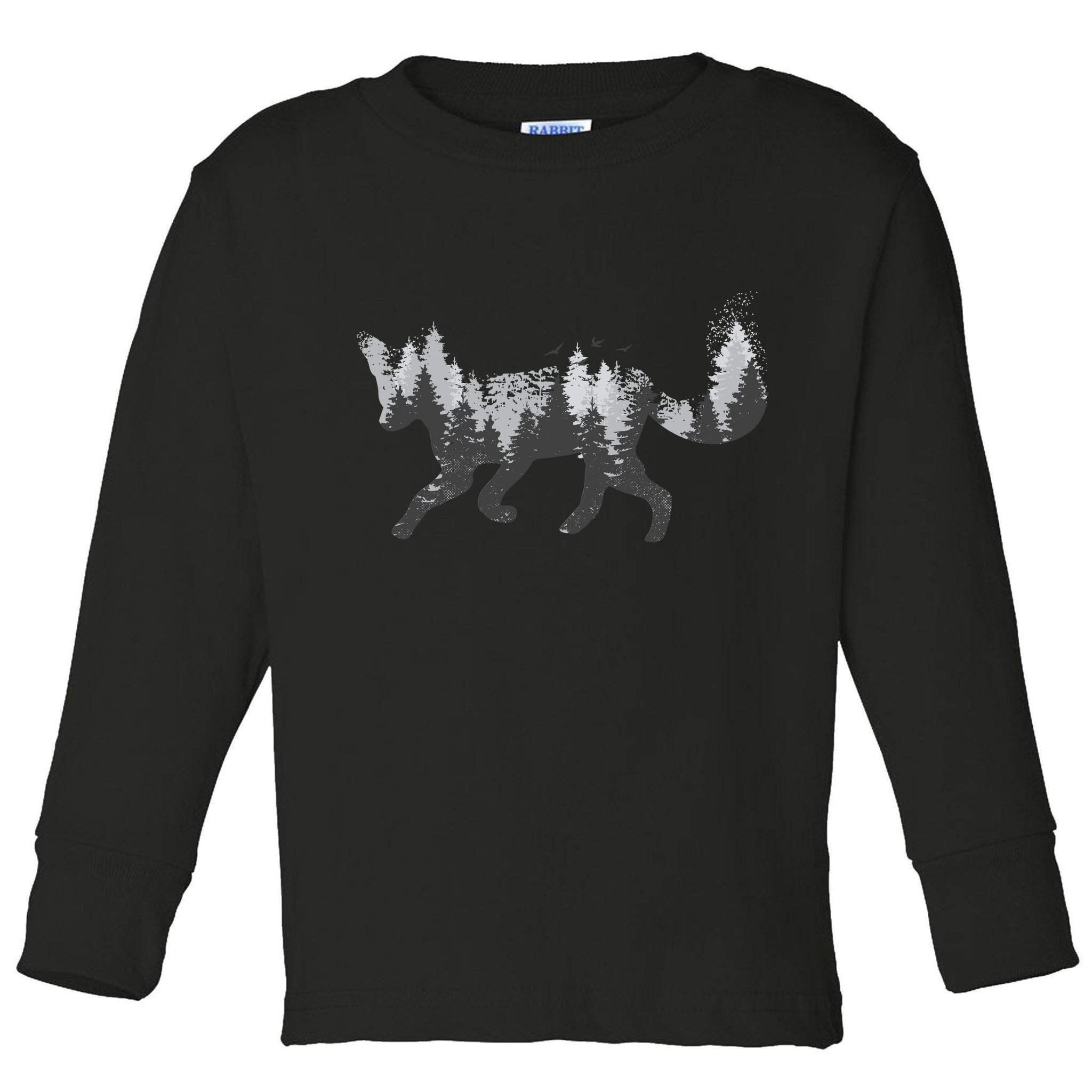 Forest Fox Animal Toddler Long Sleeve Shirt