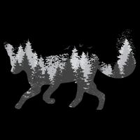 Forest Fox Animal Cropped Pullover Crew