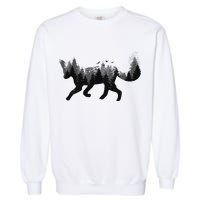 Forest Fox Animal Garment-Dyed Sweatshirt