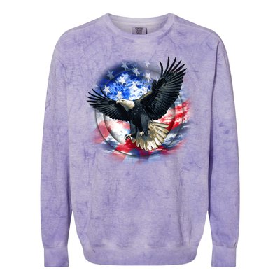 Forever Free United States Eagle Colorblast Crewneck Sweatshirt