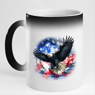 Forever Free United States Eagle 11oz Black Color Changing Mug