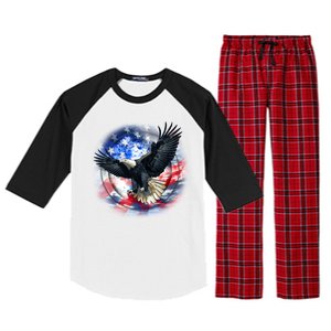 Forever Free United States Eagle Raglan Sleeve Pajama Set