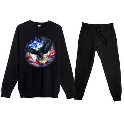 Forever Free United States Eagle Premium Crewneck Sweatsuit Set