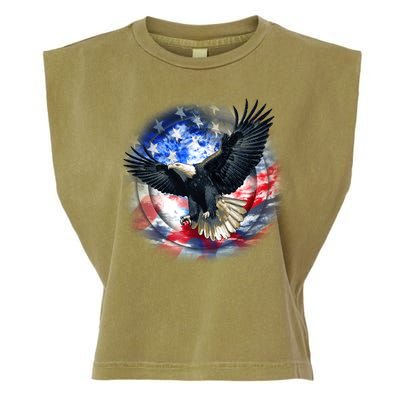 Forever Free United States Eagle Garment-Dyed Women's Muscle Tee