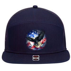 Forever Free United States Eagle 7 Panel Mesh Trucker Snapback Hat