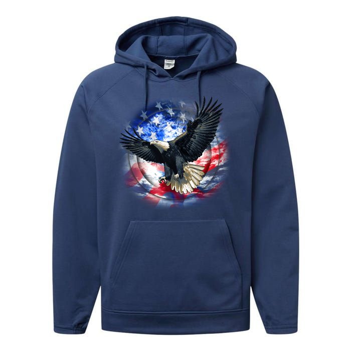 Forever Free United States Eagle Performance Fleece Hoodie