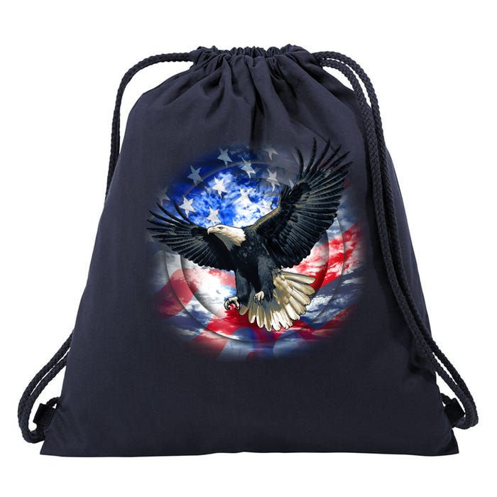 Forever Free United States Eagle Drawstring Bag