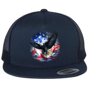 Forever Free United States Eagle Flat Bill Trucker Hat