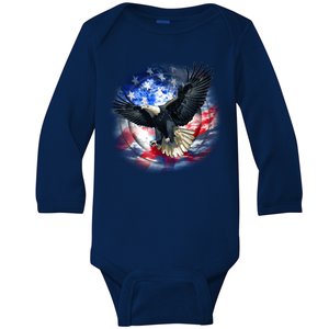 Forever Free United States Eagle Baby Long Sleeve Bodysuit