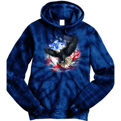 Forever Free United States Eagle Tie Dye Hoodie