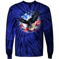 Forever Free United States Eagle Tie-Dye Long Sleeve Shirt