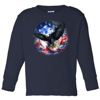 Forever Free United States Eagle Toddler Long Sleeve Shirt