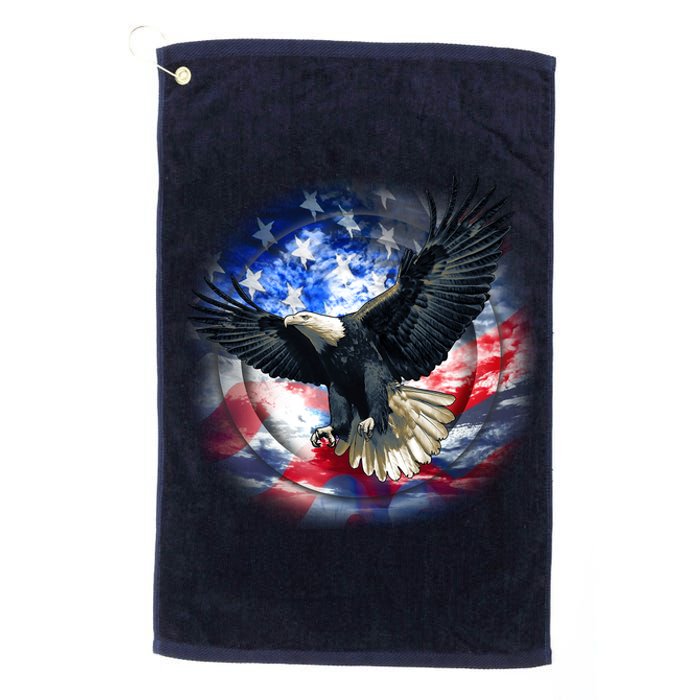 Forever Free United States Eagle Platinum Collection Golf Towel