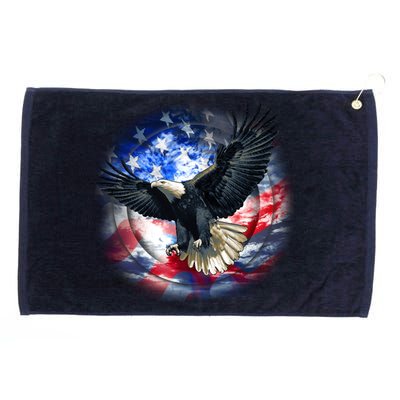 Forever Free United States Eagle Grommeted Golf Towel