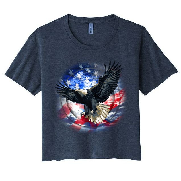 Forever Free United States Eagle Crop Top