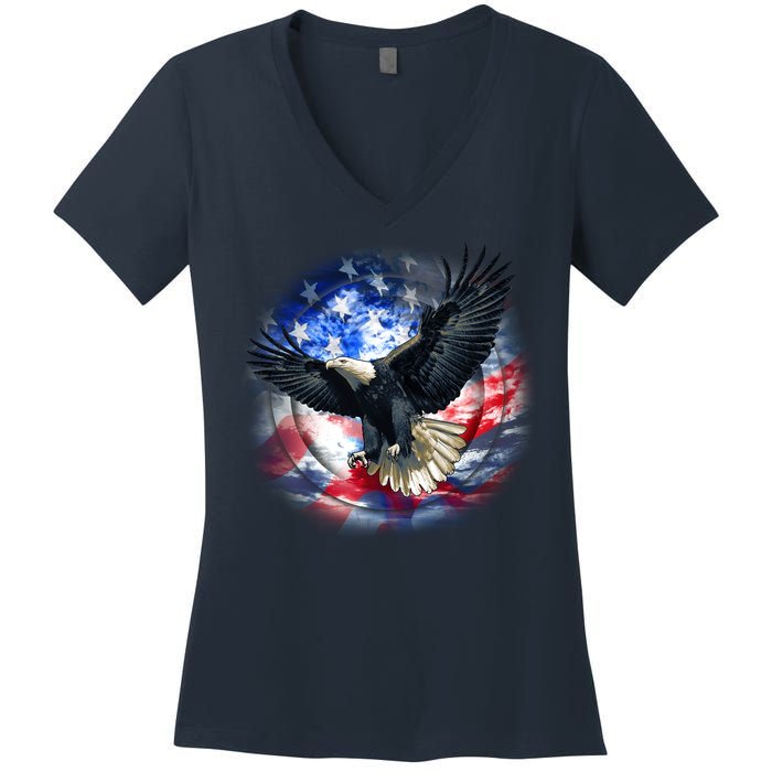 Forever Free United States Eagle Women's V-Neck T-Shirt