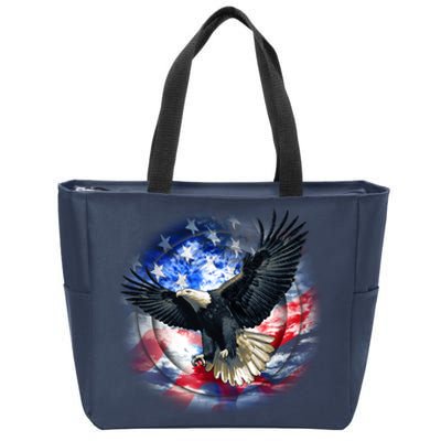 Forever Free United States Eagle Zip Tote Bag