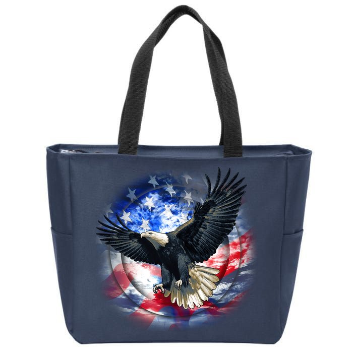 Forever Free United States Eagle Zip Tote Bag