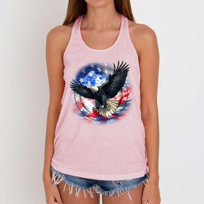 Forever Free United States Eagle Women's Knotted Racerback Tank