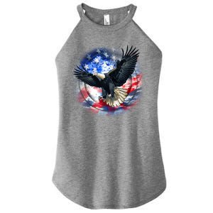 Forever Free United States Eagle Women's Perfect Tri Rocker Tank