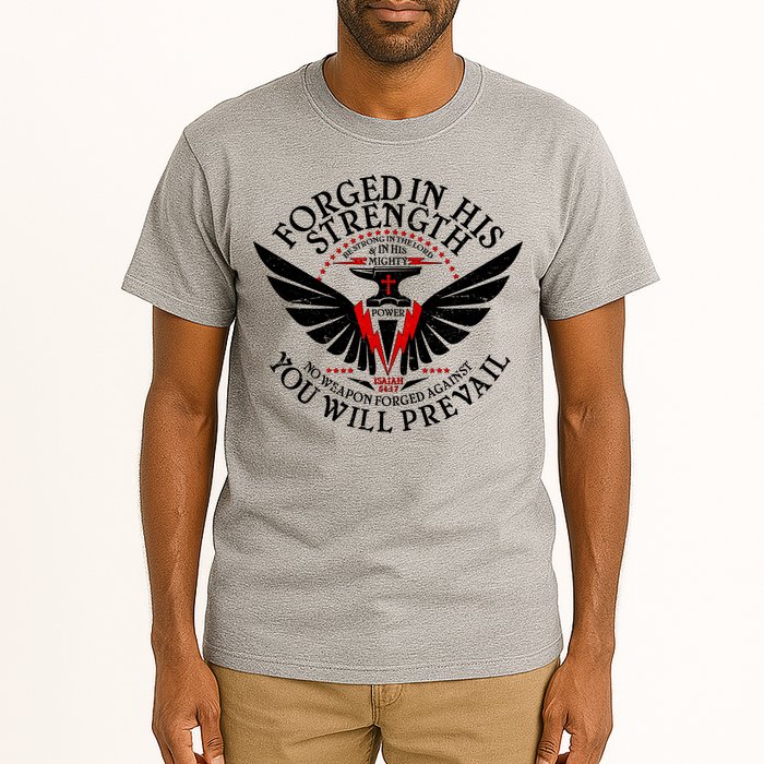 Forged In His Strength Tall T-Shirt