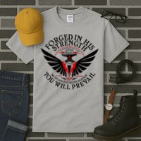 Forged In His Strength Tall T-Shirt