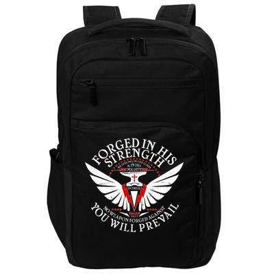 Forged In His Strength Impact Tech Backpack