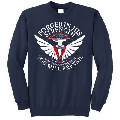 Forged In His Strength Sweatshirt