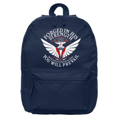 Forged In His Strength 16 in Basic Backpack