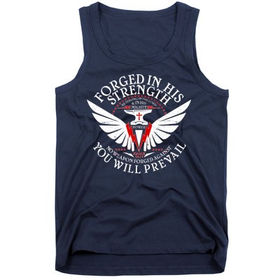 Forged In His Strength Tank Top