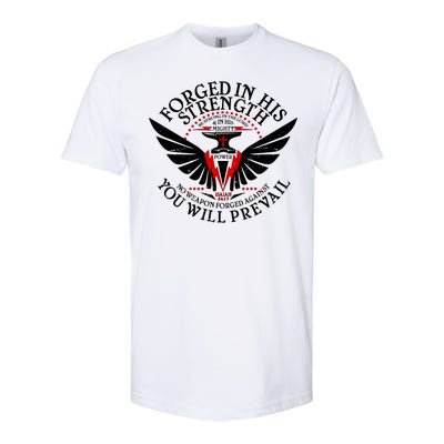 Forged In His Strength Softstyle CVC T-Shirt