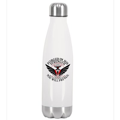 Forged In His Strength Stainless Steel Insulated Water Bottle