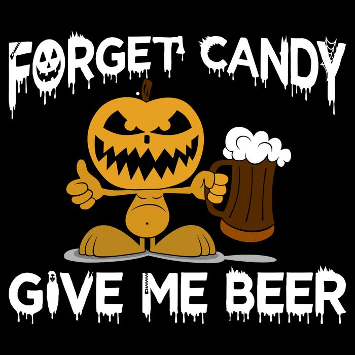 Forget Candy Give Me Beer Drawstring Bag