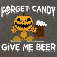 Forget Candy Give Me Beer Cotton Canvas Backpack
