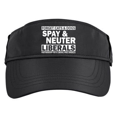 Forget Cats & Dogs Spay Nueter Liberals  Adult Drive Performance Visor