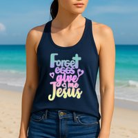 Forget Eggs Give Me Jesus Womens Tank Top