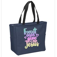 Forget Eggs Give Me Jesus Zip Tote Bag
