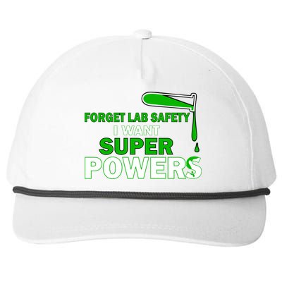 Forget Lab Safety I Want Superpowers Snapback Five-Panel Rope Hat