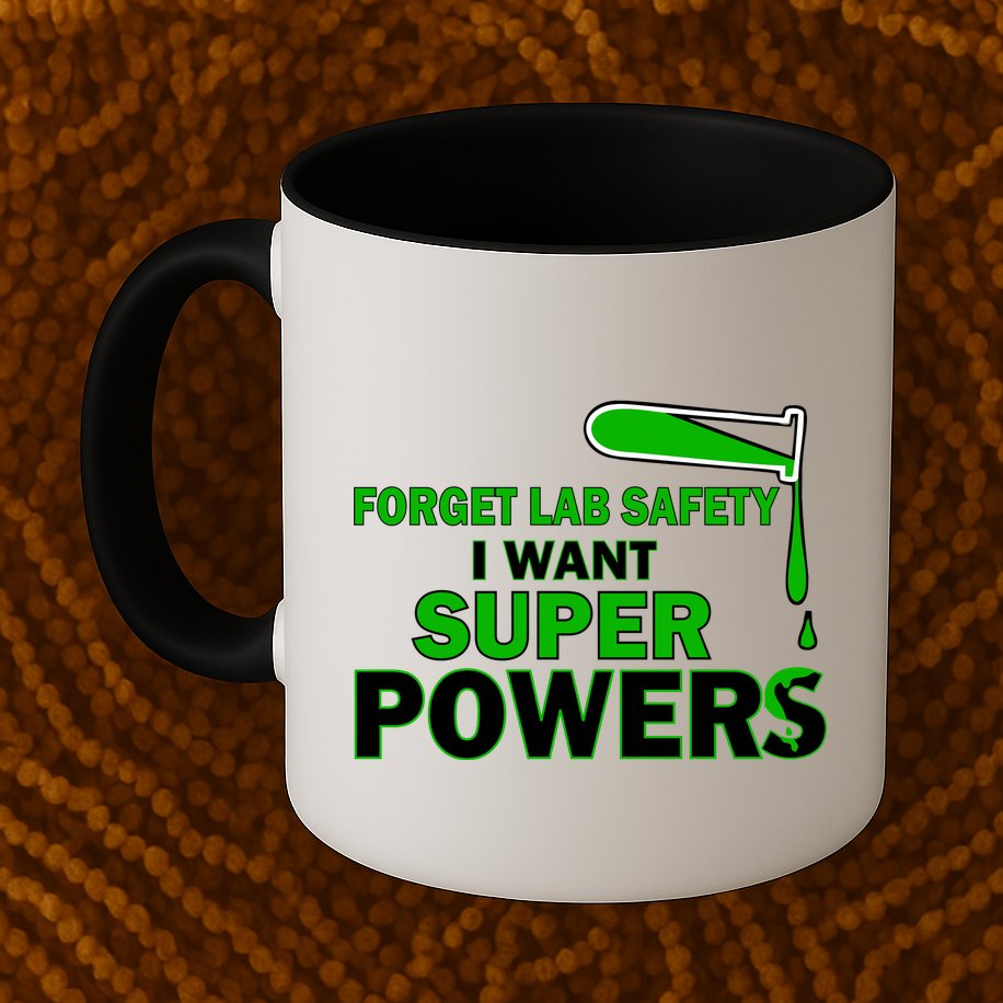 Forget Lab Safety I Want Superpowers Mug