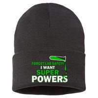 Forget Lab Safety I Want Superpowers Sustainable Knit Beanie