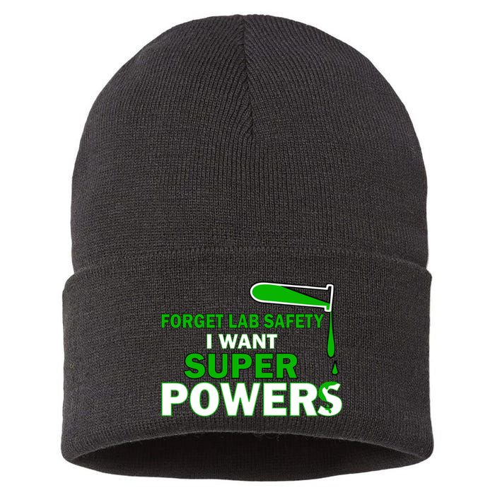 Forget Lab Safety I Want Superpowers Sustainable Knit Beanie