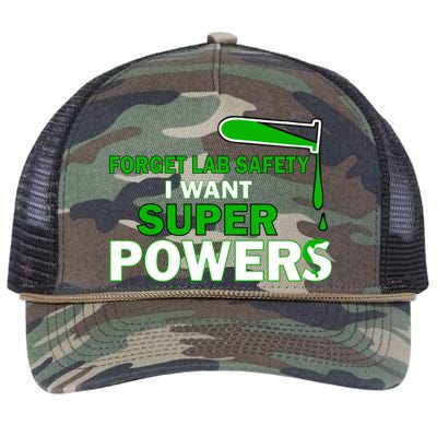 Forget Lab Safety I Want Superpowers Retro Rope Trucker Hat Cap