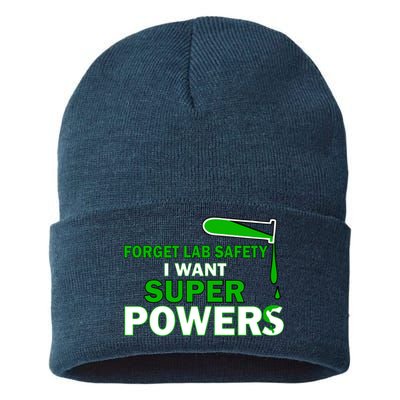 Forget Lab Safety I Want Superpowers Sustainable Knit Beanie