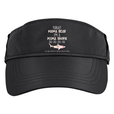 Forget Mama Bear I'm Mama Shark Doo Adult Drive Performance Visor